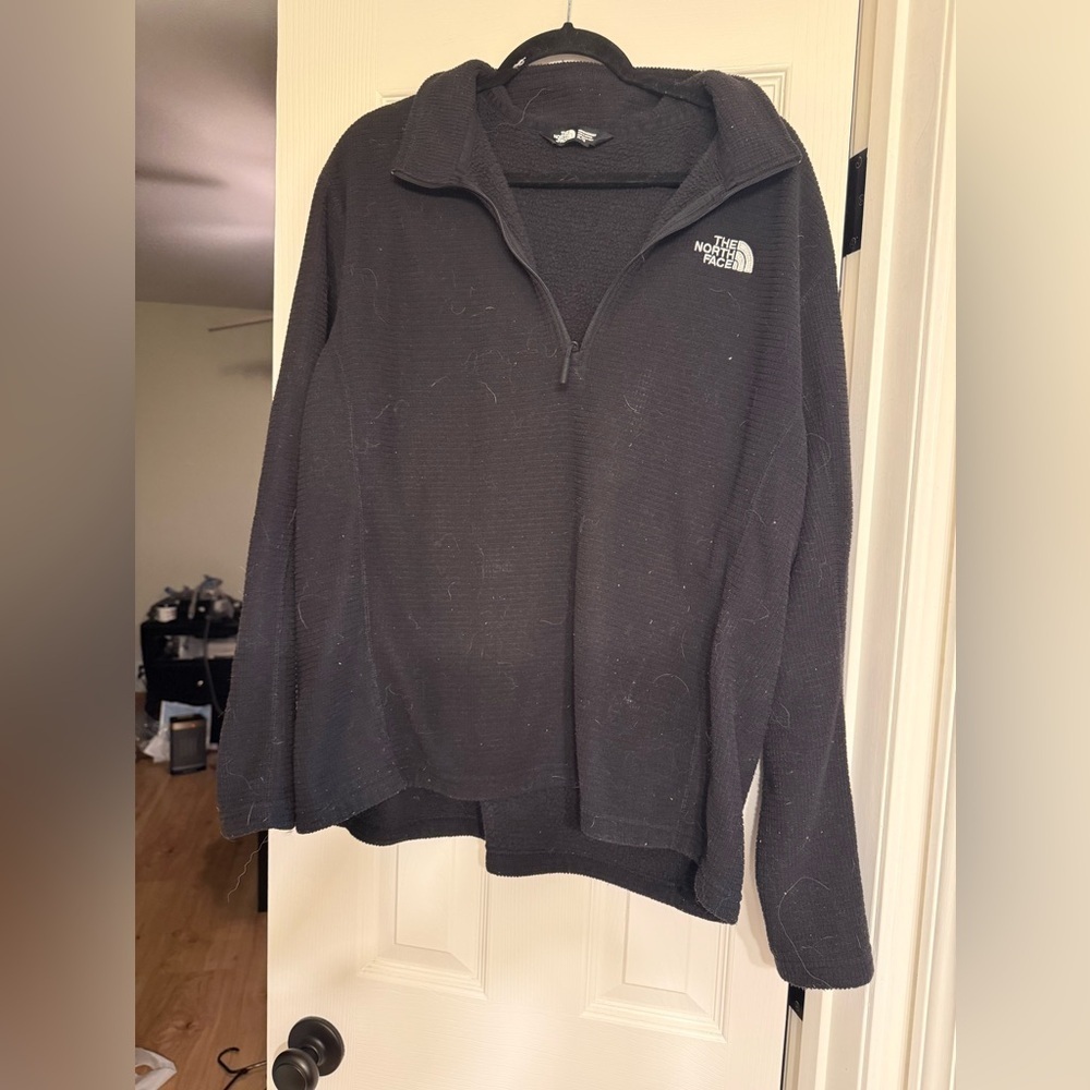 The North Face Men's Dark Gray Zip-Up Sweater XL